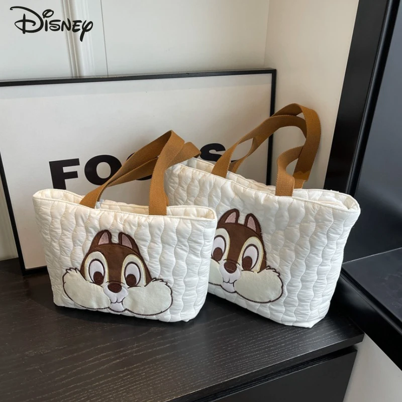 

Disney 2026 New Casual Handbag Fashion High Quality Women's Shopping Bag Cartoon Versatile Multi Functional Storage Shoulder Bag