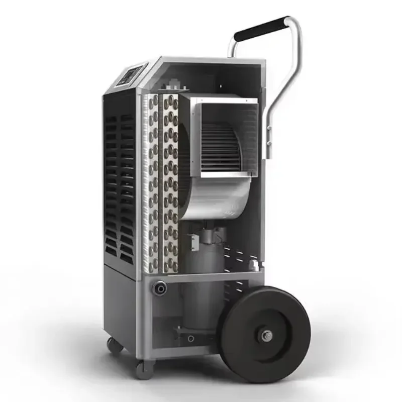 2026 150l/D Professional Air Dryer Metal Sheet Dehumidifiers Industrial 220v Big Wheels Commercial Industrial Dehumidifier