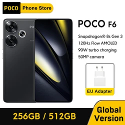 POCO F6 Mobile phone Global Version Snapdragon®8s Gen 3 90W Turbo Charging 6.67