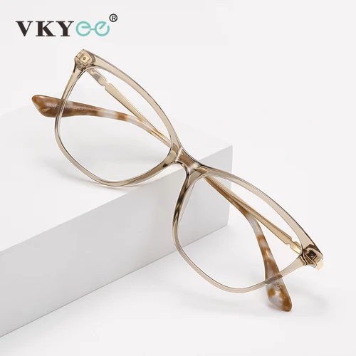 VICKY-gafas de lectura minimalistas con forma de ojo de gato para mujer, diseño clásico de moda, antiluz azul, prescripción personalizable LS232