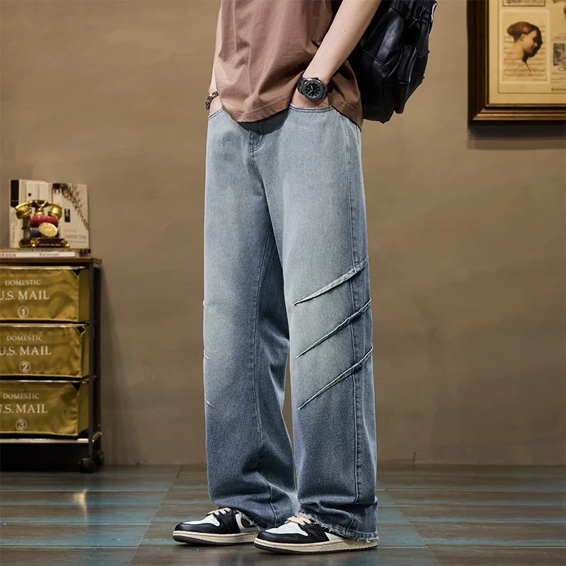 

Men's Classic Biker Jeans - Soft Black Stretch Denim Pants, Comfort Fit (Sizes 28-38)