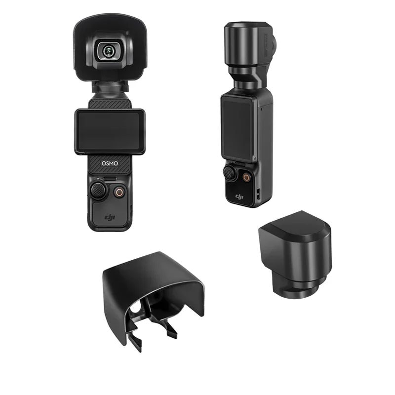 Комплект 2 в 1, солнцезащитный козырек для объектива и защитная крышка шарнирного соединения, защита от падения, фотоаксессуары для экшн-камеры DJI Osmo Pocket 3