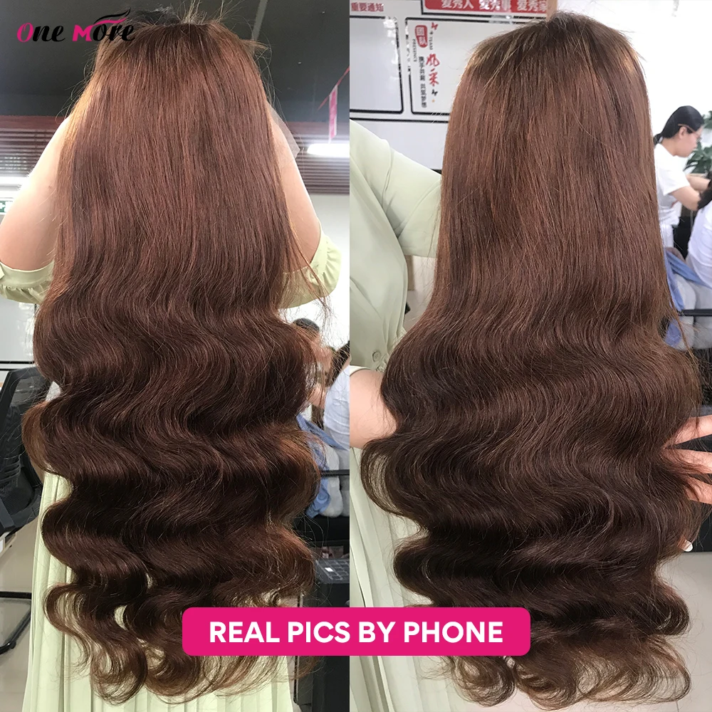 

Chocolate Brown Body Wave Lace Front Wig Transparent Lace Frontal Wig Human Hair Pre Plucked Colored Human Hair Wigs On Sale