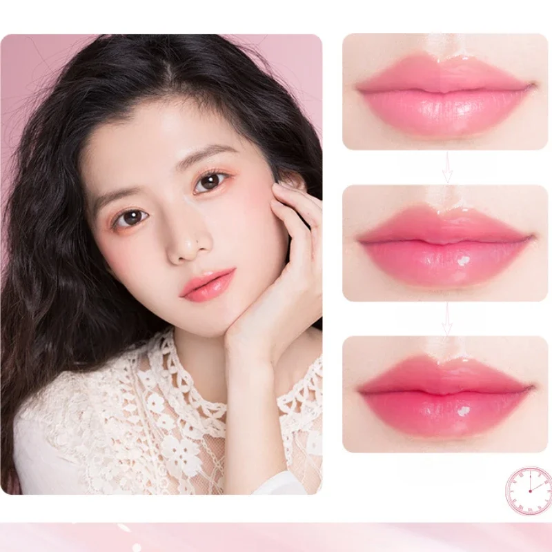 保湿クリスタルゼリーリップスティック,色を変える温度,キュート,ファッショナブル,韓国,美容,化粧品