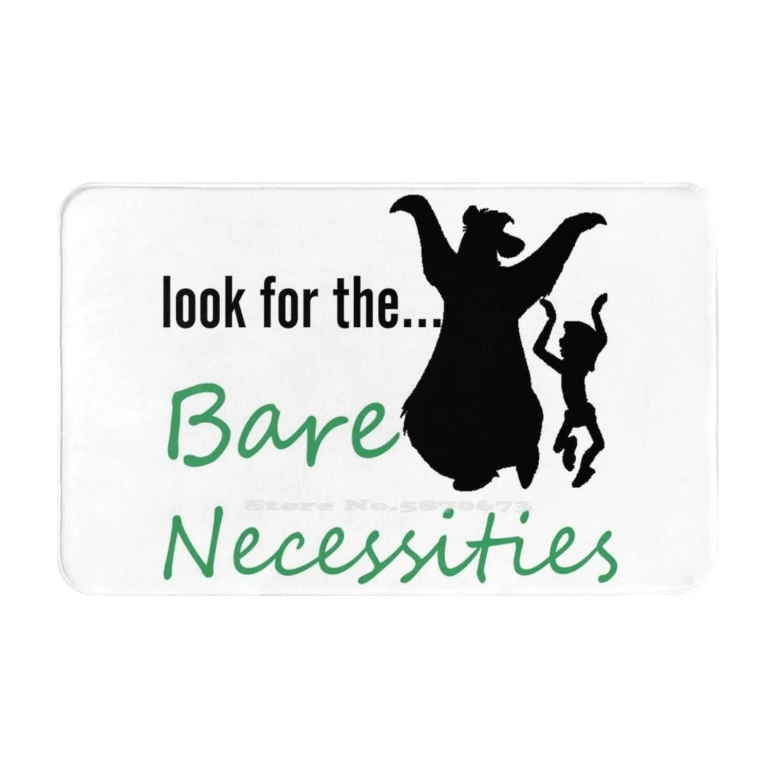 Bare Necssities 3D Household Goods Mat Rug Carpet Foot Pad Jungle Book Bare Necessities Mowgli