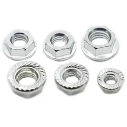 2-50pcs DIN6923 Hexagon Flange Nut M3 M4 M5 M6 M8 M10 M12 M14 M16 Zinc Plated Steel Hex Flange Nut