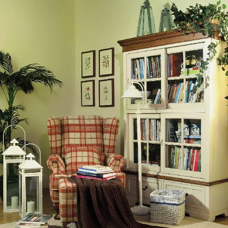 American simple solid wood single free combination Rocky Mountain with door, bookcase bookshelf European furniture