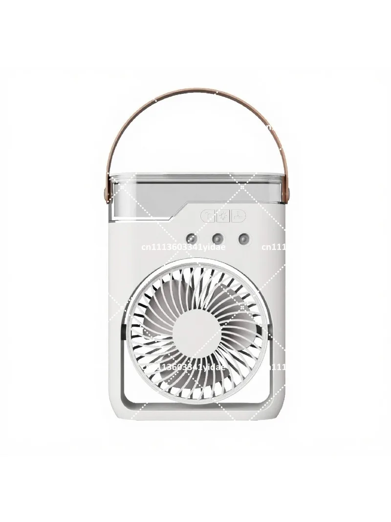 Compact Cooling Fan with Humidifying Spray for Home Office Outdoor Camping