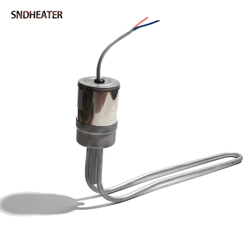 SNDHEATER 58MM Electric Solar Water Heater Bottom Inserted 220V 1.5KW 3KW Heating Element with Temperature Control 30CM 33CM