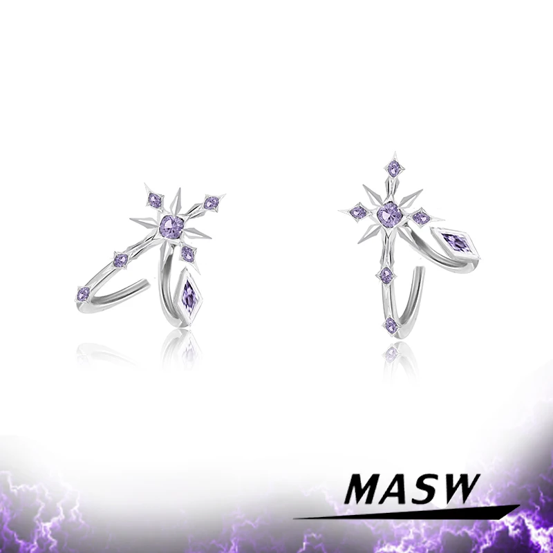 

MASW Original Design Luxury Delicate Star Earrings For Women Party Gifts Temperament Simply Popular Accessories Fashion Jewelry