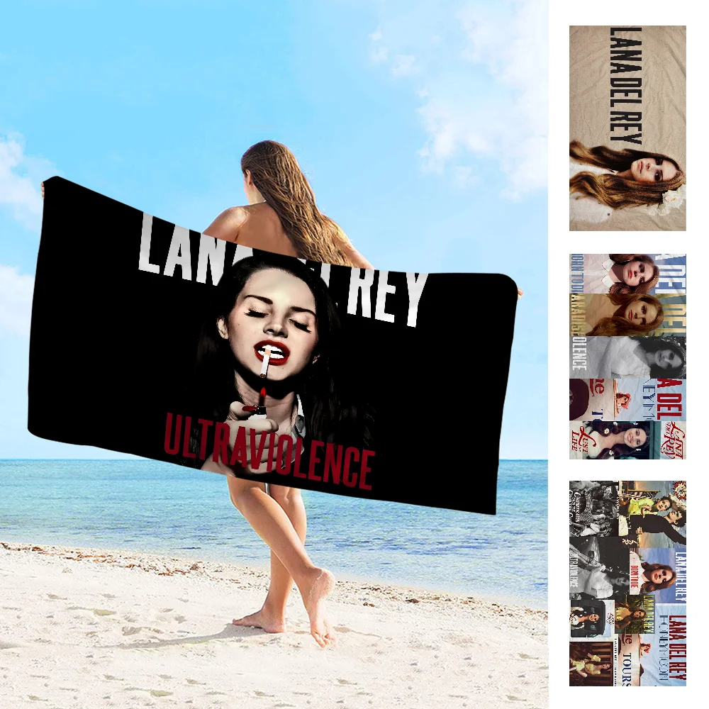 Lana Del Rey Towel Microfiber Beach Towel Absorbent Quick dry Soft Yoga Swimming Resort Mountain Climbing Towel