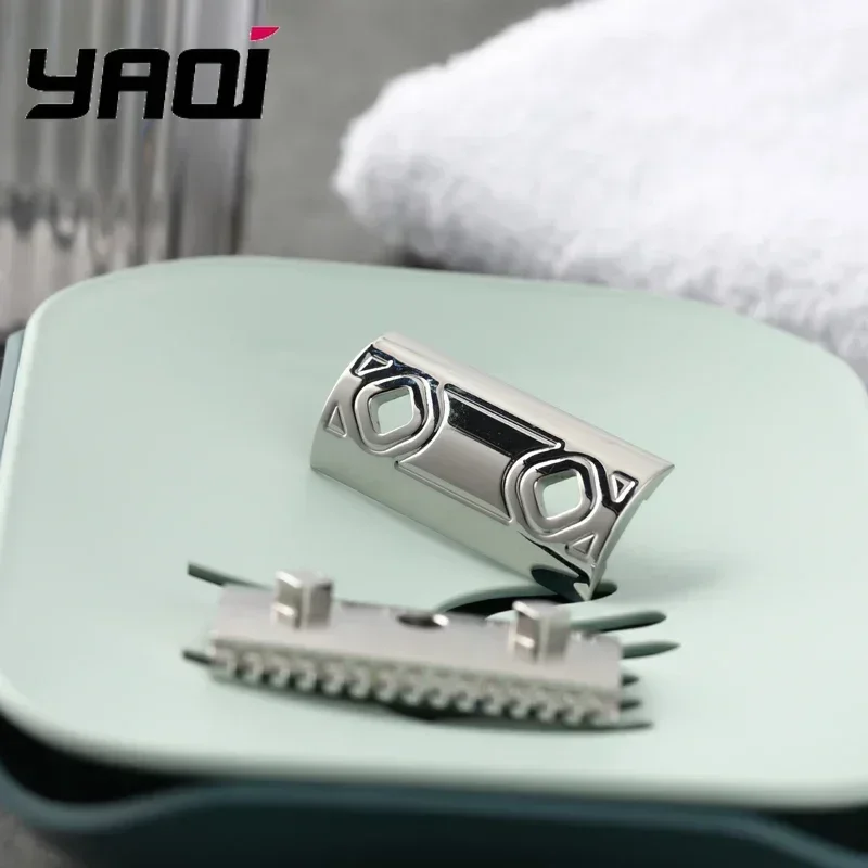 

Stainless Steel Razor YAQI Harlequin 316 Stainless Steel Polished Safety Razor Head with 0.90mm Blade Gap