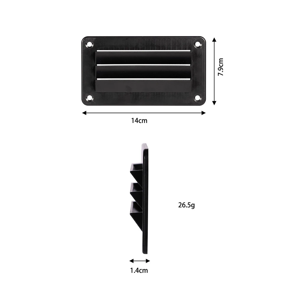 2 Pc ABS Outlet Robust And Resistant To Breakage Efficient Ventilation Wherever Needed A Modern And Polished Appearance