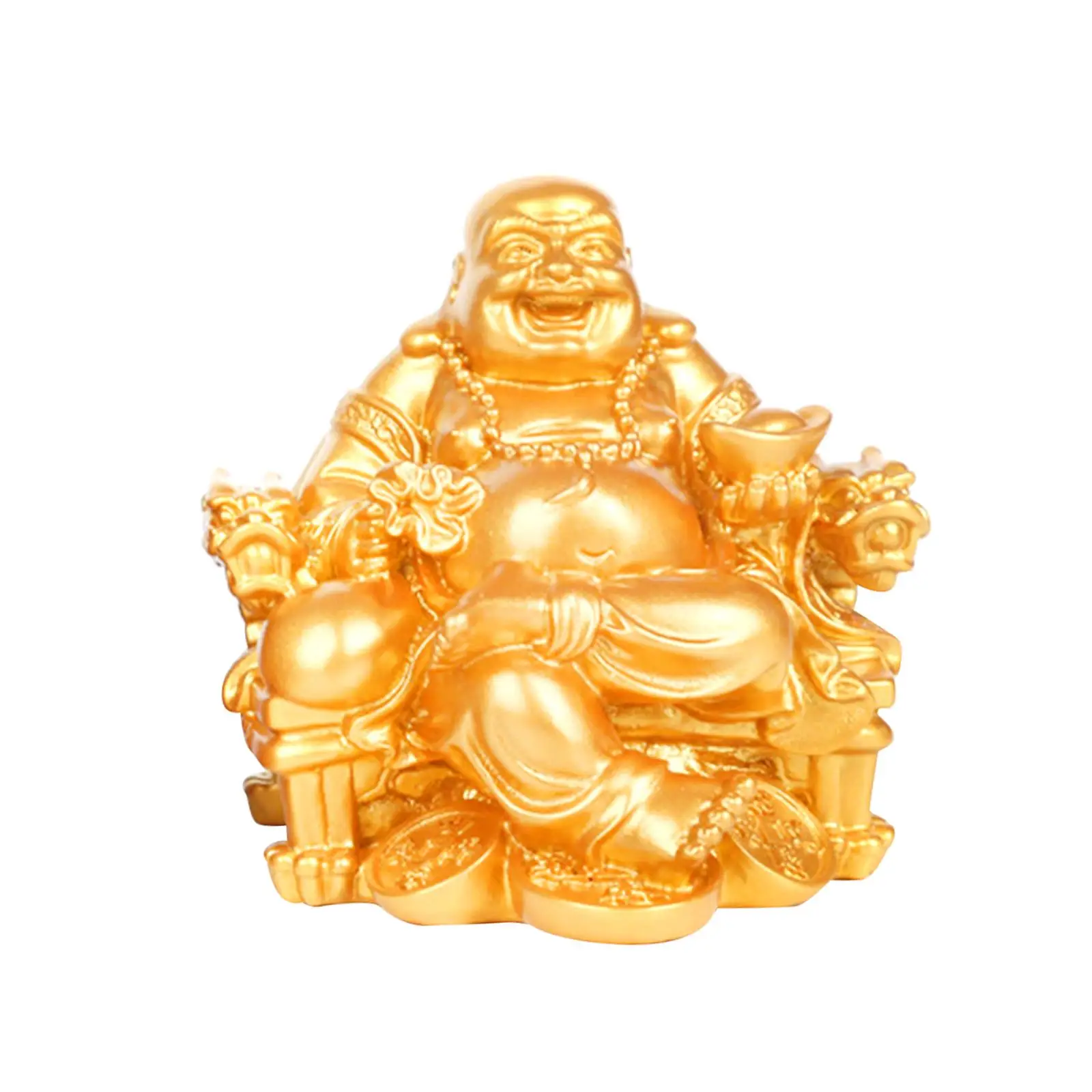 Buddha Statues Sculpture Miniature Figurine for Living Room Car Dashboard