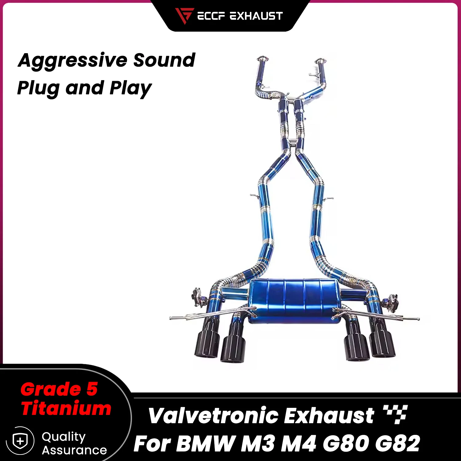 

TItanium Valvetronic Catback Exhaust for BMW M3 M4 G80 G82 Unleash True Exhaust Performance Easy Installation