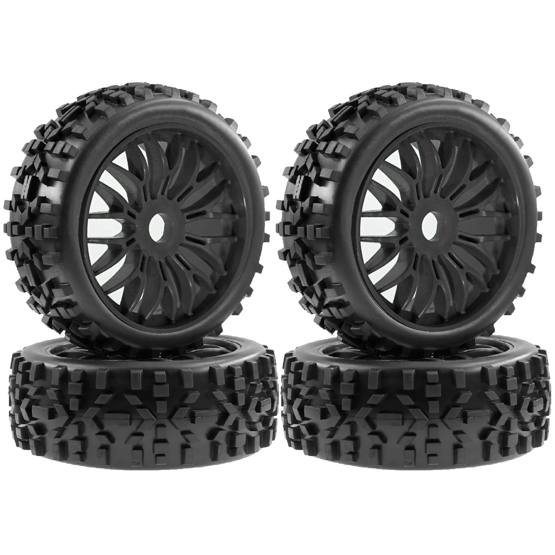 4pcs 115mm 1/8 RC Off-Road Buggy Car Wheel Tire Tyre 17mm Hex For ARRMA Typhon Talion TRAXXAS HSP Redcat Losi HPI Kyosho RC Car