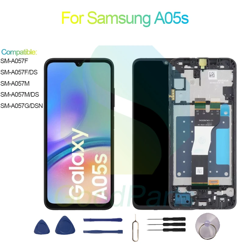 

Для замены экрана Samsung A05s 2400*1080 SM-A057F/M/DSG/DSN A05s ЖК сенсорный дигитайзер