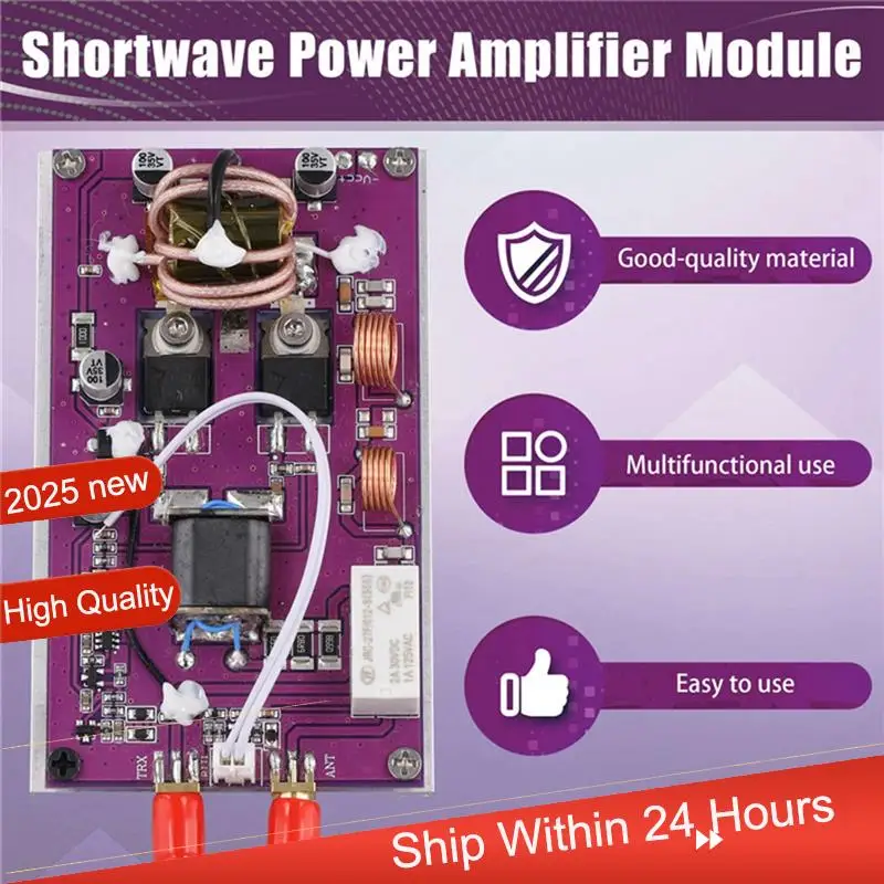 ~ 【A48T HOT】وحدة إرسال واستقبال محمولة على الموجات القصيرة بقدرة 50 وات تتميز بمرشح تمرير منخفض LPF 2 ميجا هرتز - 30 ميجا هرتز ودعم التردد #2