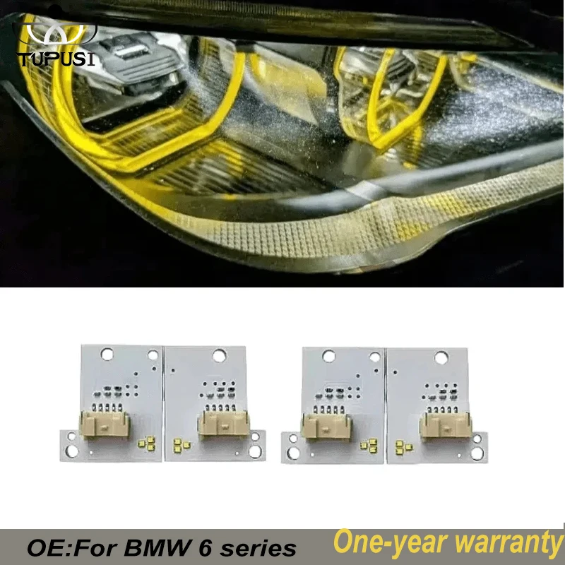 

Желтая светодиодная плата Angel Eye для BMW 6 серии 2017, M6 F12 F13 F06 LCI, дневные ходовые огни 63117394901 63117394902
