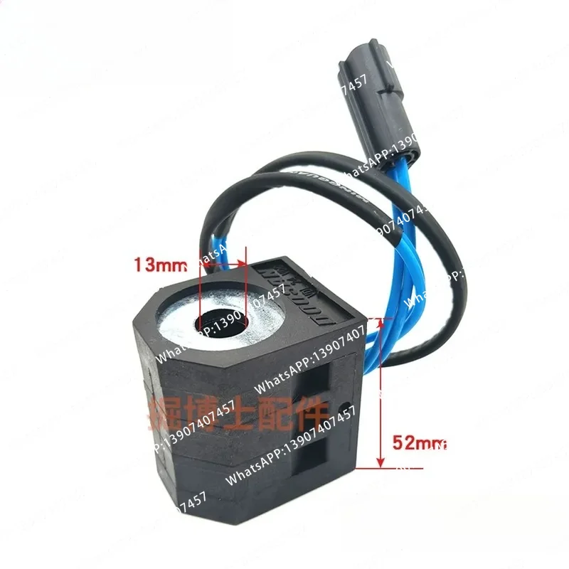 80 150 215 220 225 300-5-7 -9 Excavator Pilot Solenoid Valve Coil Spool