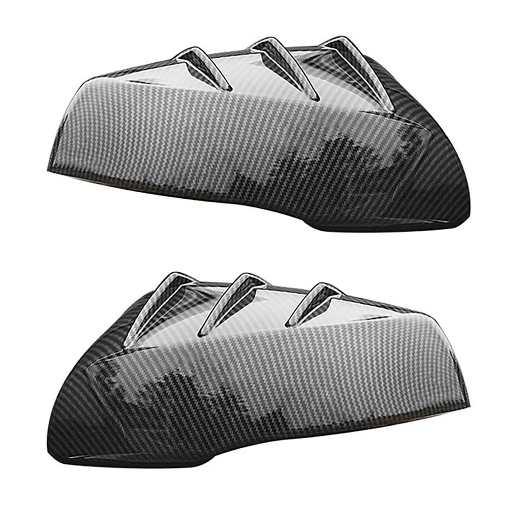 Car Carbon Fiber Rear View Rearview Side Glass Mirror Cover Trim Frame Side Mirror Caps for Toyota Alphard 2016-2021