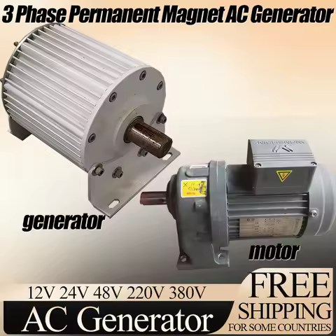 Industrial 10KW-60KW Three Phase Magnetic Levitation Generator 220V/380V for Off-Grid Power Supply Wind Turbine Kit