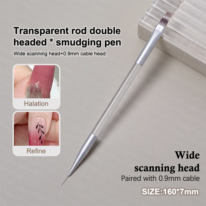 

French Stripe Nail Art Liner Brush Set Dual End Painting Brushes UV Gel Tips Ultra-thin Line Drawing Pen Nail Art Tools
