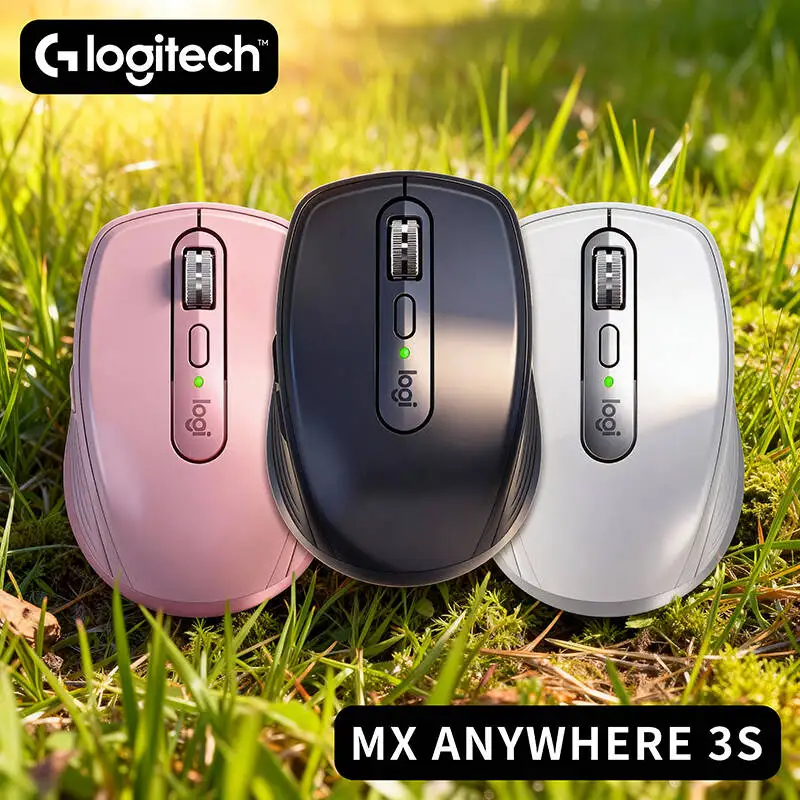 

Original Logitech MX Anywhere 3S Wireless Mouse, Darkfield Sensor Works on Glass, Silent, USB-C