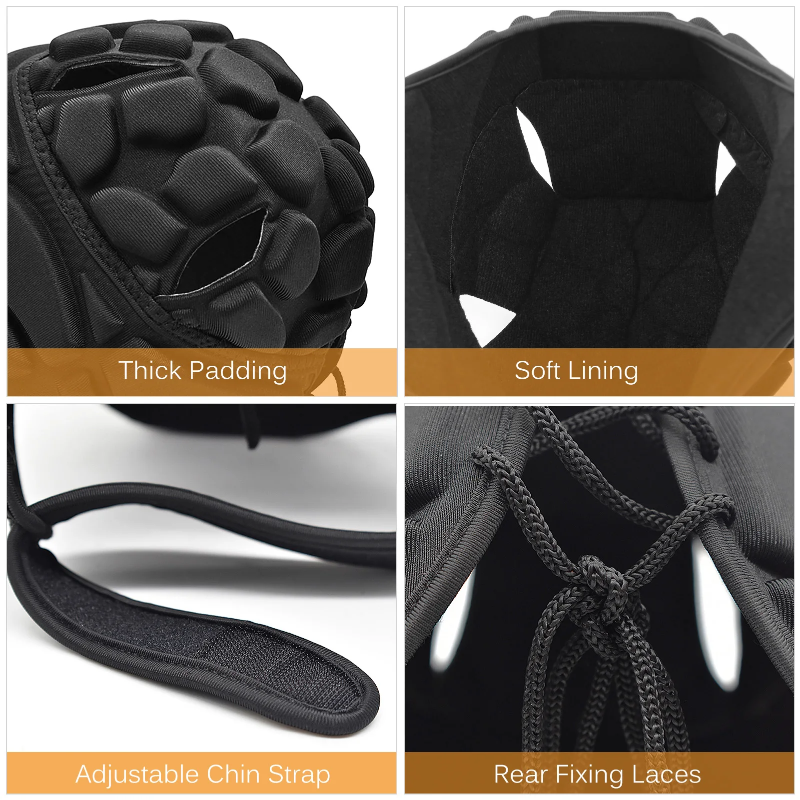 خوذة حارس مرمى قابلة للتعديل مع حارس رأس ، رياضة ، كرة قدم ، كرة قدم ، رجبي ، حارس مرمى #4