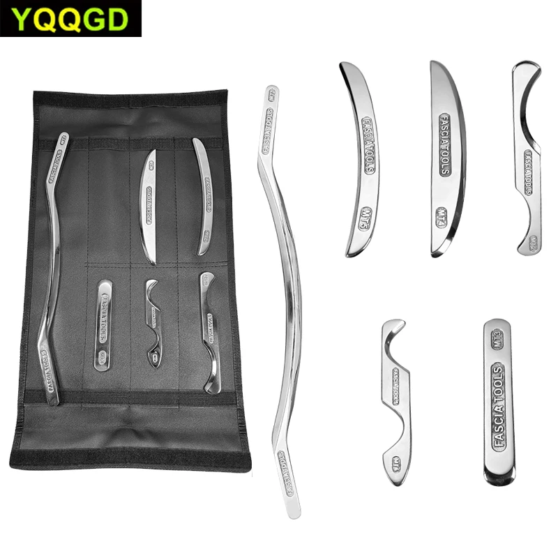 

6PCS Stainless Steel Gua Sha Muscle Scraper Tools Set,Scraping Tools Kit for Physical Therapy,IASTM Tools,for Deep Tissue Massag