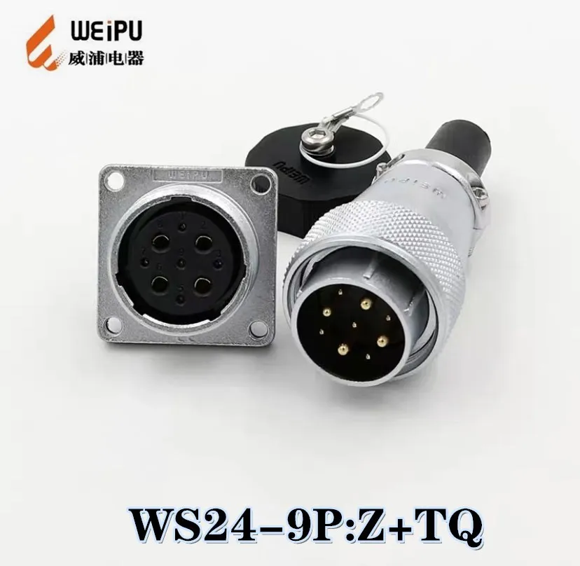 Weipu connector WS24 WY24 WF24 aviation plug 2 3 4 9 10 12 19 core