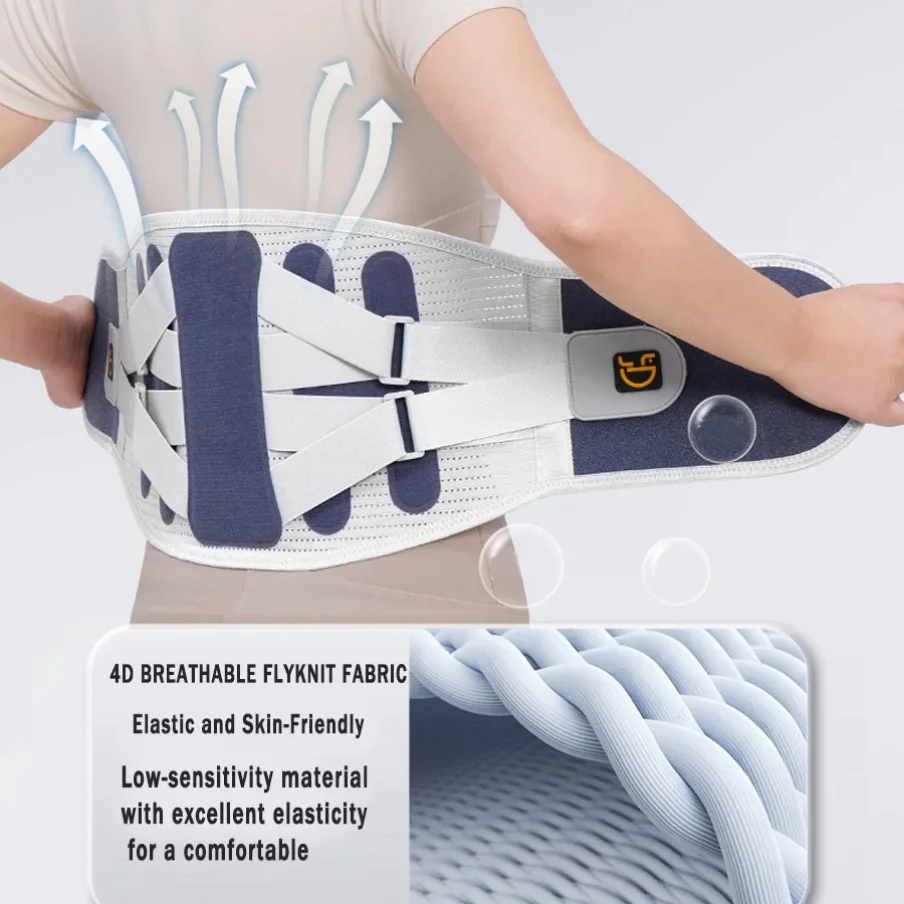 

Back Brace for Lower Back Pain Relief Adjustable Men Women Waist Lumbar Support Sciatica Scoliosis Herniated Disc