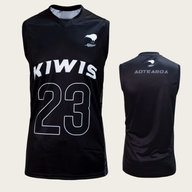 2026 Neuseeland Kiwis Heim- und Auswärts-Trainings-Rugbytrikot 2026 KIWI HOME JERSEY T-Shirts Atmungsaktive Bequeme Weiche Familienkleidung – Detail 5