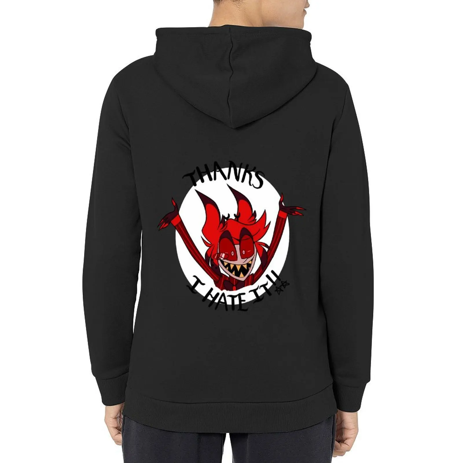 شكرًا لـ Nothing Alastor Hoodie ملابس أنيمي على الطراز الكوري ملابس رجالي ملابس رجالية جديدة في هوديس