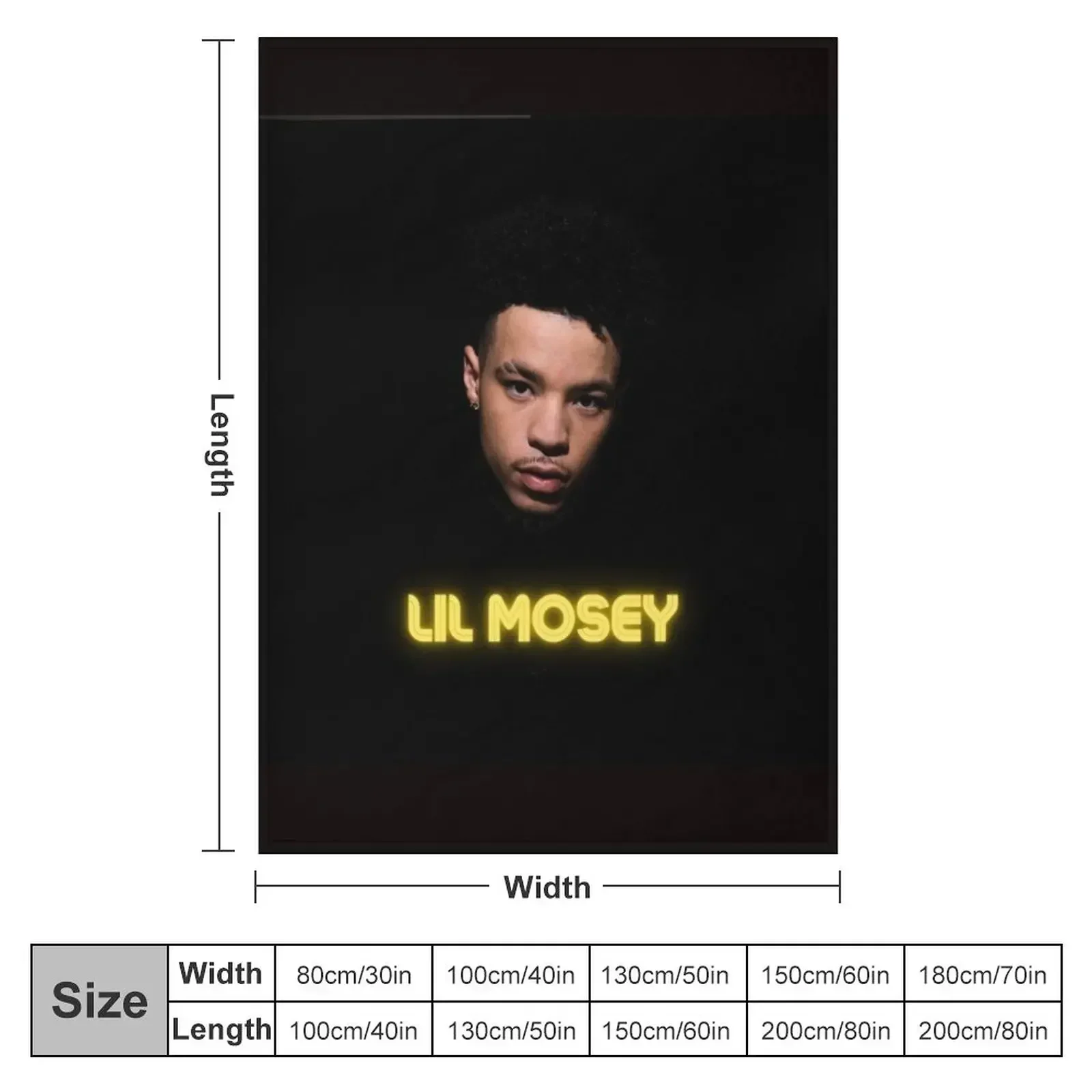 New Lil Mosey Photo Design Throw Blanket Quilt blankets and throws Blankets