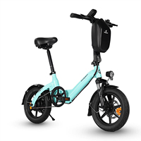 Bodywel T16Pro Adult Electric Bike, 250W Electrical Road Bicycle, 36V 7.8Ah Fatbike E-bike, 14\