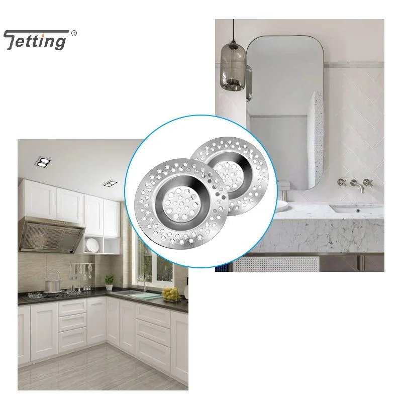 

2pcs Stainless Steel Sink Strainer Plug, Multifunction Drain Cover Filter For Home Bathroom, Home Essentials, Bathroom Tools
