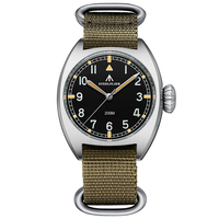 STEELDIVE Men Pilot Watch Military Watch 36mm Quartz Wristwatch 20Bar Waterproof C3/BGW-9 Luminous Sapphire Mirror Sport VH31