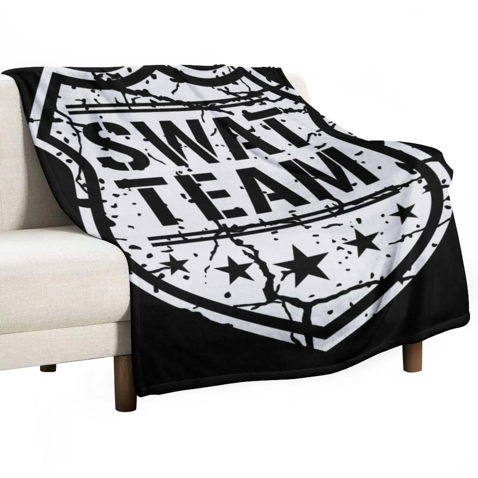 

Swat Team Shield Throw Blanket Fluffy Soft Blankets blankets and throws Blanket For Decorative Sofa anime