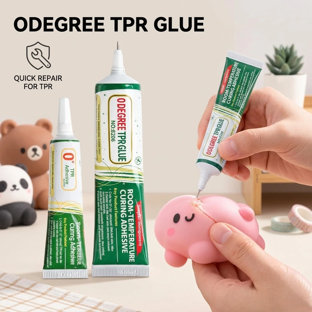20/60ML TPR Glue Squishies Toys Adhesive Glue 0° Room Temperature Curing Adhesive Toy Repair Glue For Stress Ball Repairs