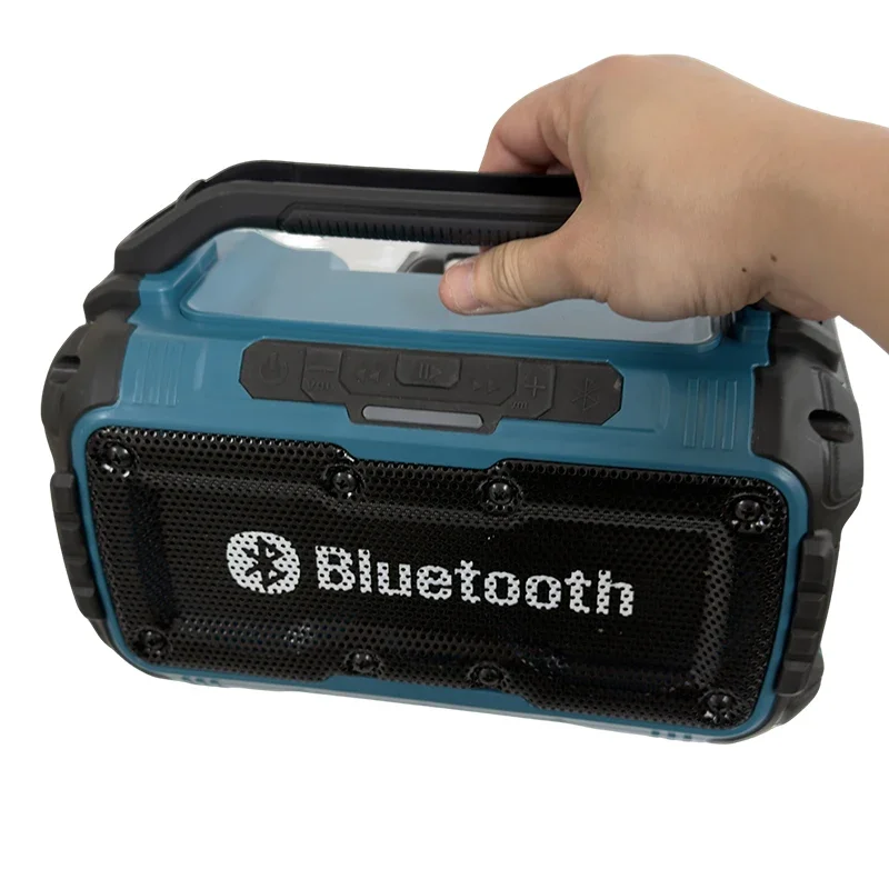 Makita Cordless Bluetooth Speaker, Portable Dual Channel Surround Subwoofer Loudspeaker, For 18V Battery (No Battery)