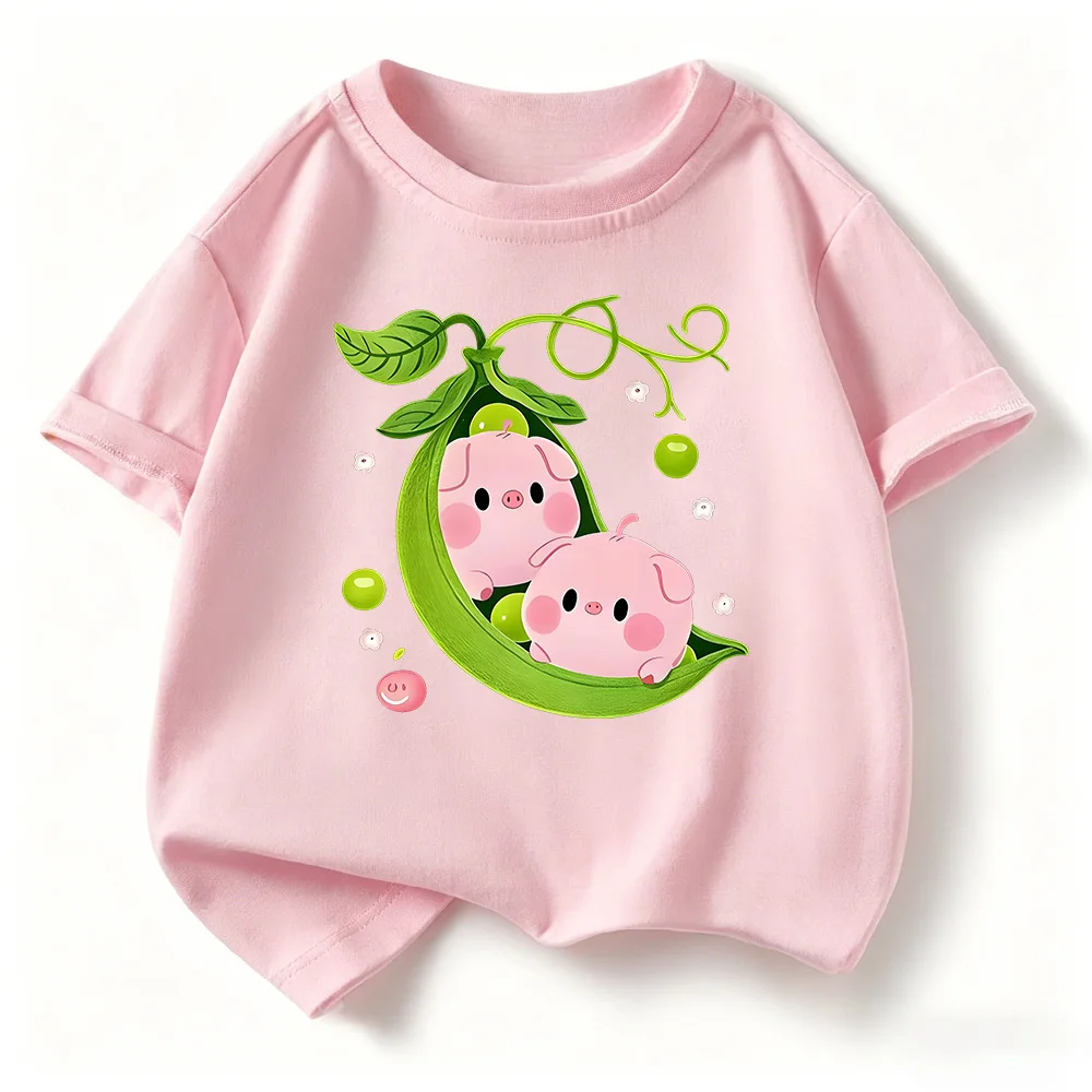 Children's T-shirt for Summer Soft and Skin Friendly Loose and Comfortable Simple and Versatile Cute Short Sleeved Top