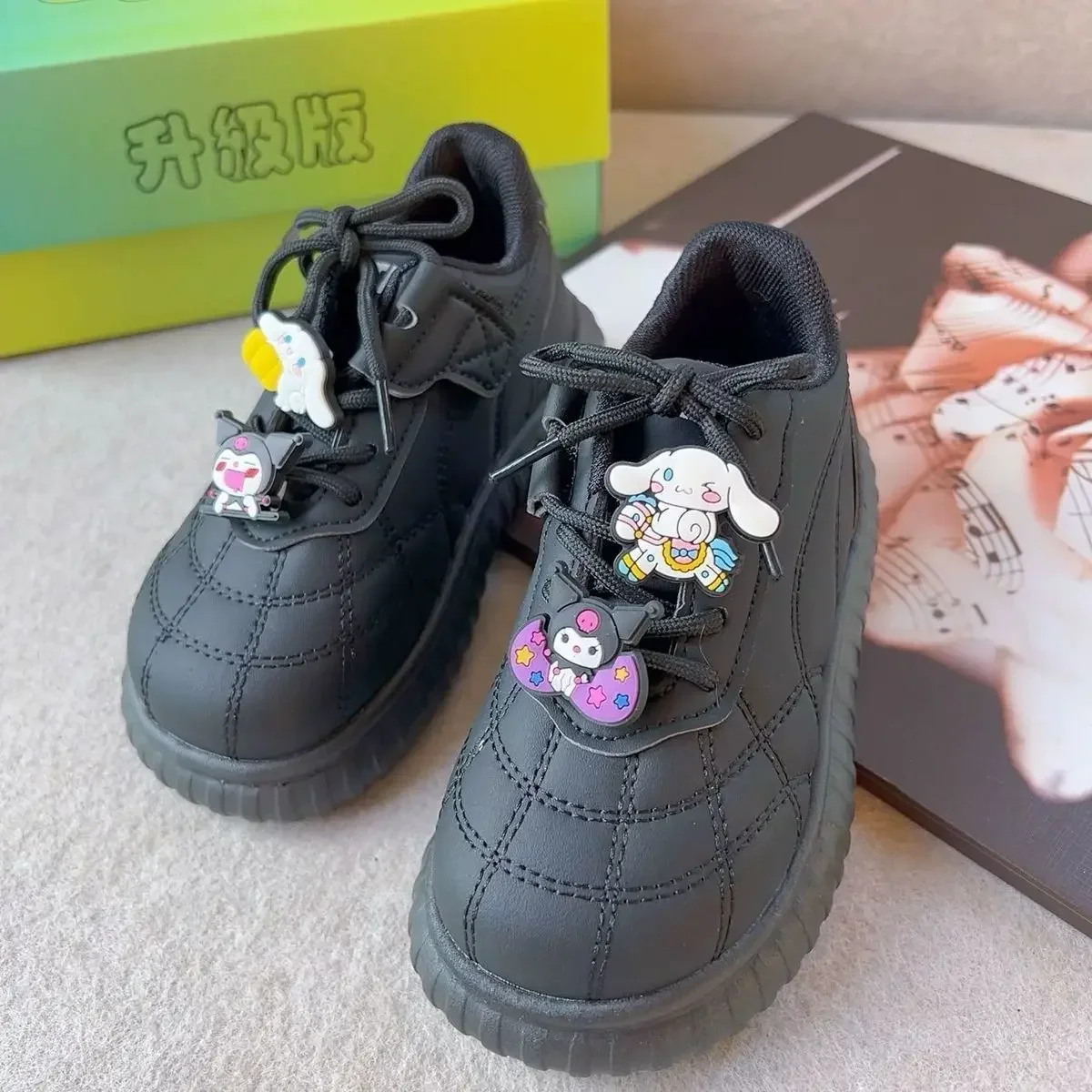 Cinnamoroll Anime Kuromi Sanrio Ins Fashion Children Shoes Cute Kawaii Girls Boys Warm Thickened Sneakers Gifts for Kids