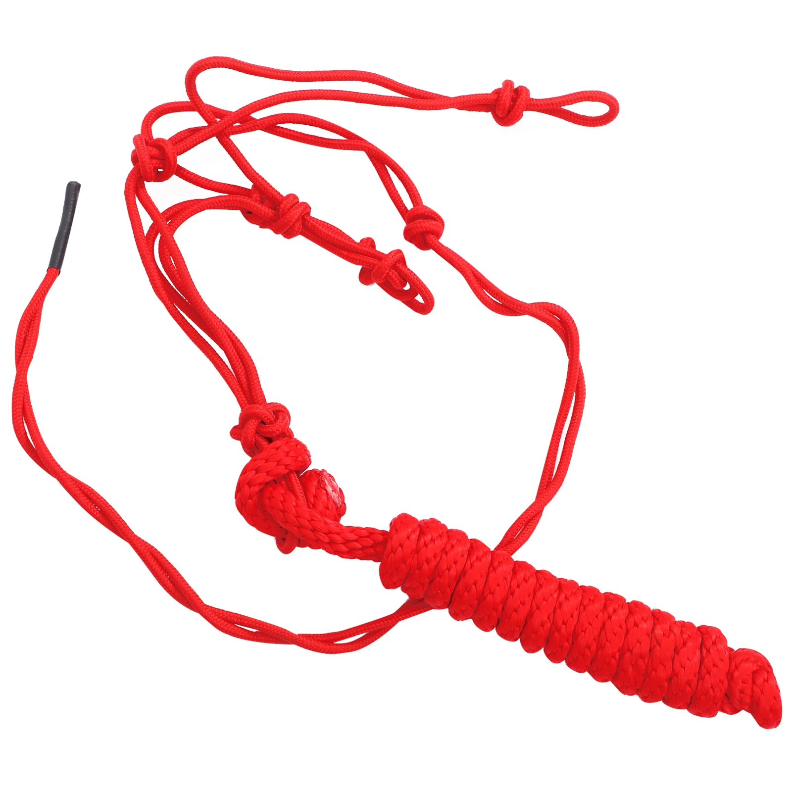 สายจูงม้าแบบถัก ทนทานต่อการสึกหรอ อุปกรณ์ฝึกม้าแบบพกพา ทำจากโพลีเอสเตอร์แข็งแรง ไม่มีบิต