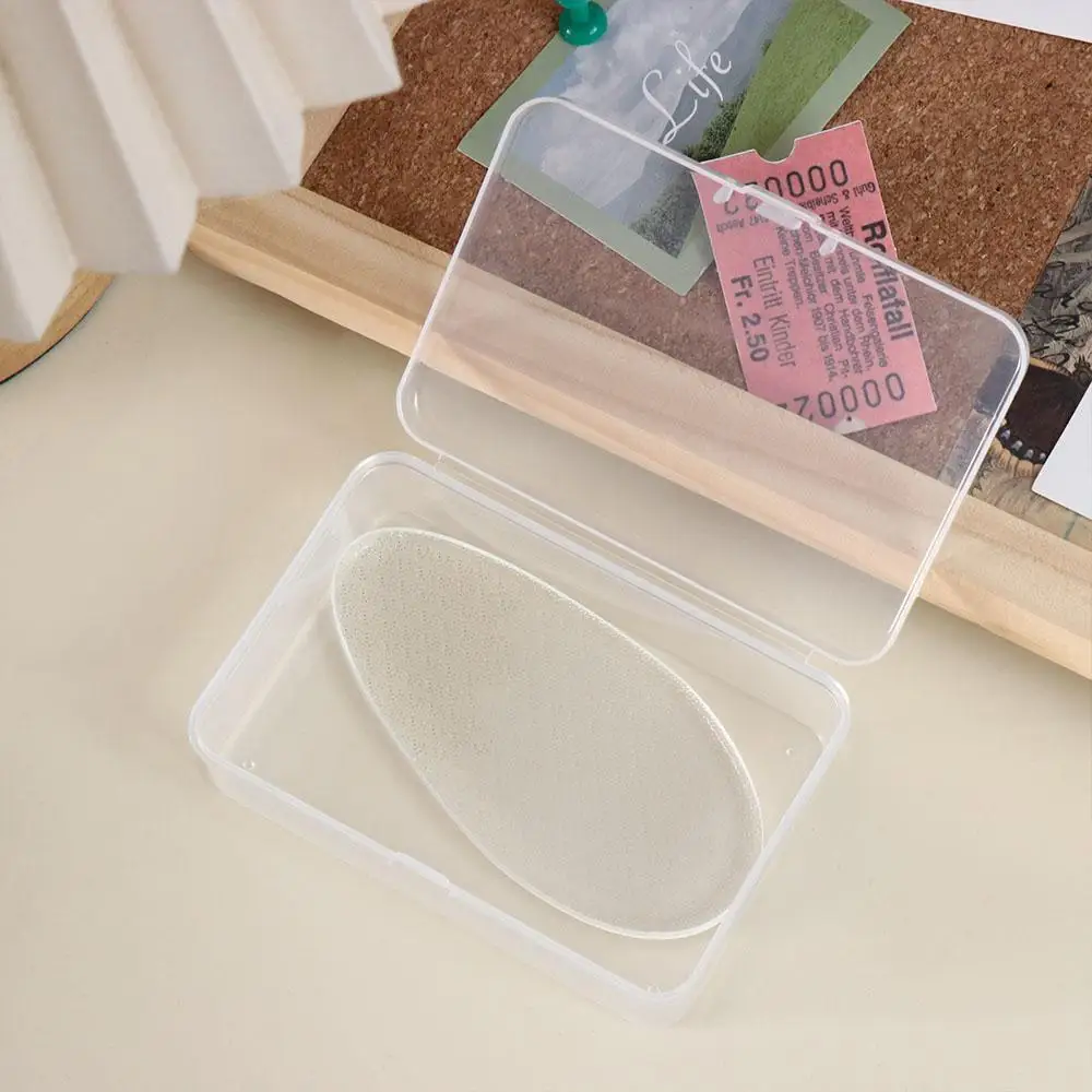 Glass Nano Foot File Transparent Durable Heel File Tool Wet Dry Dual Use with Storage Box Pedicure Tool Exfoliating Tool