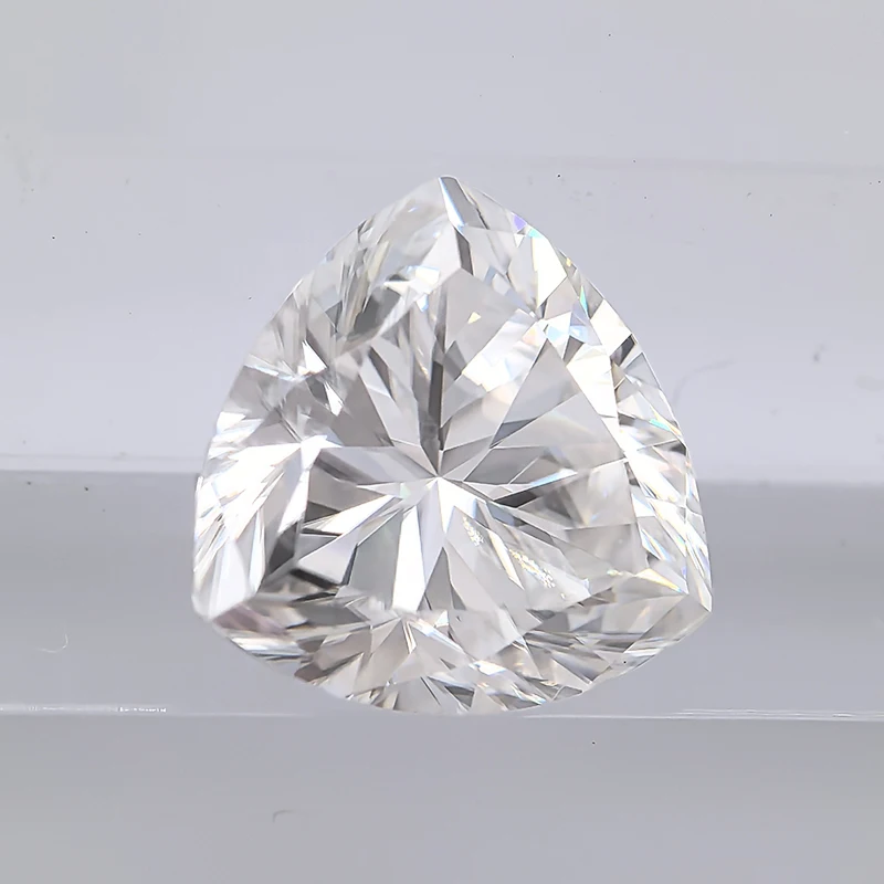 Moissanit-Stein, Trillion-Schliff, Superweiß, D-Farbe, VVS1, für DIY-Schmuckherstellung, Ring, Halskette, Ohrringe, Hauptmaterialien, Zertifikat – Detail 3