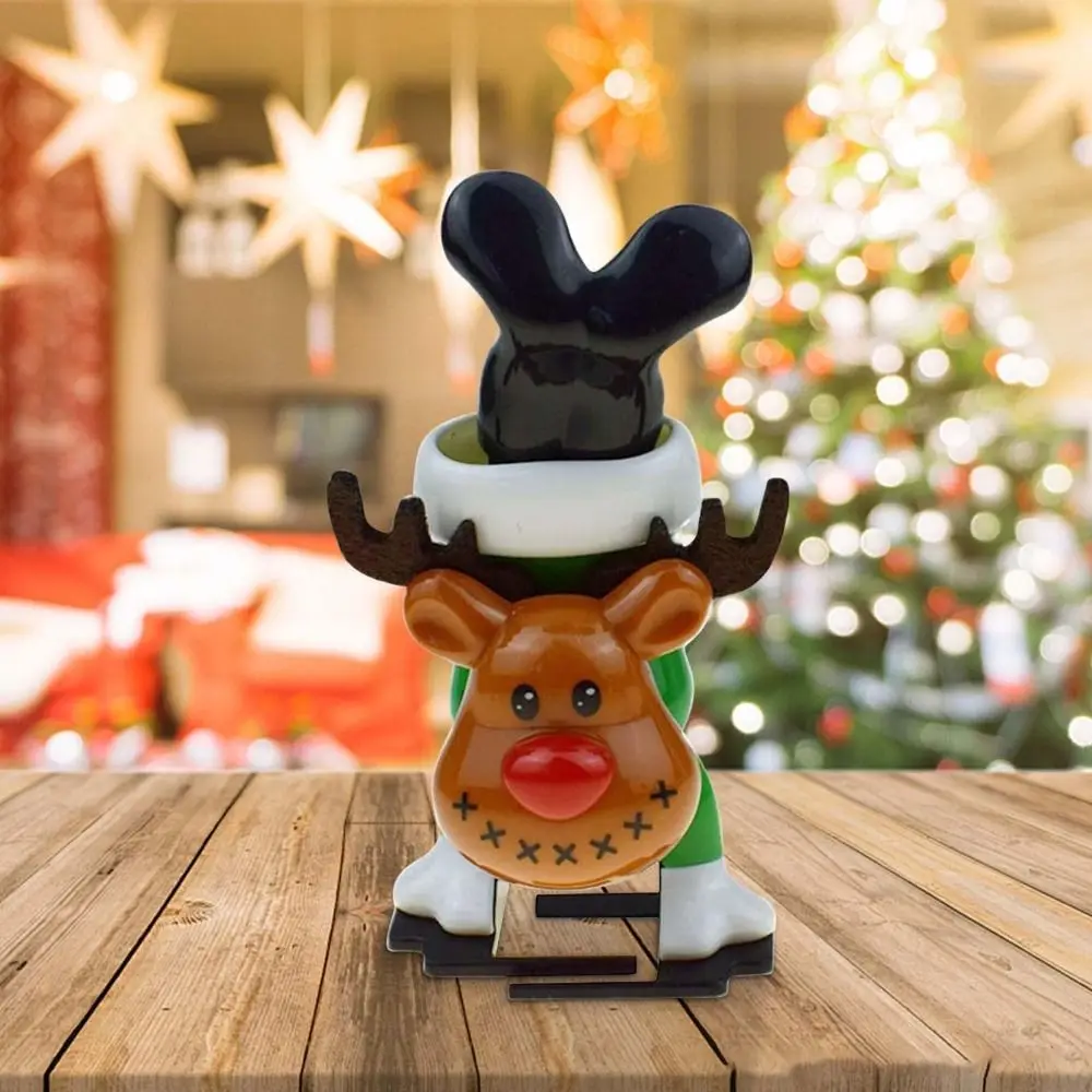 新しいABS製クリスマスゼンマイ式アクションフィギュア、卓上ゲーム、ゼンマイ仕掛けのおもちゃ、逆さま歩くゼンマイ時計仕掛け、パーティーギフトに