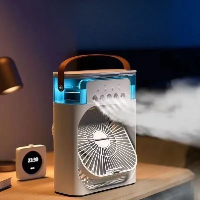 Refrigeration, humidification, spray fan, desktop powerful electric fan, student dormitory office fan, light sound and strong