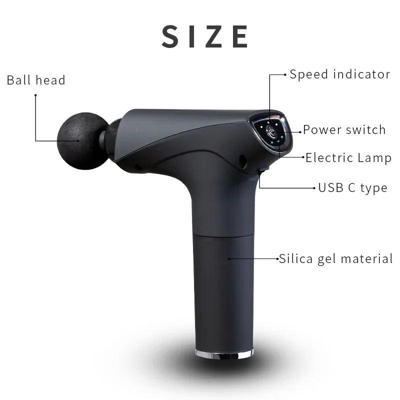 MINI للطي الرياضة اللياقة البدنية ممارسة تدليك العضلات ذكي اللفافة عالية السرعة الأنسجة العميقة تدليك المهنية الشحن السريع #5