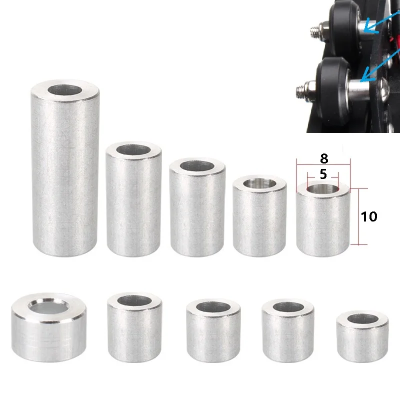 

MEGA 40PCS Column Spacers Openbuilds Isolation Aluminium V-slot Separate Pillar Quarantine 3D Printer Parts Bore 5mm 4mm Pulley